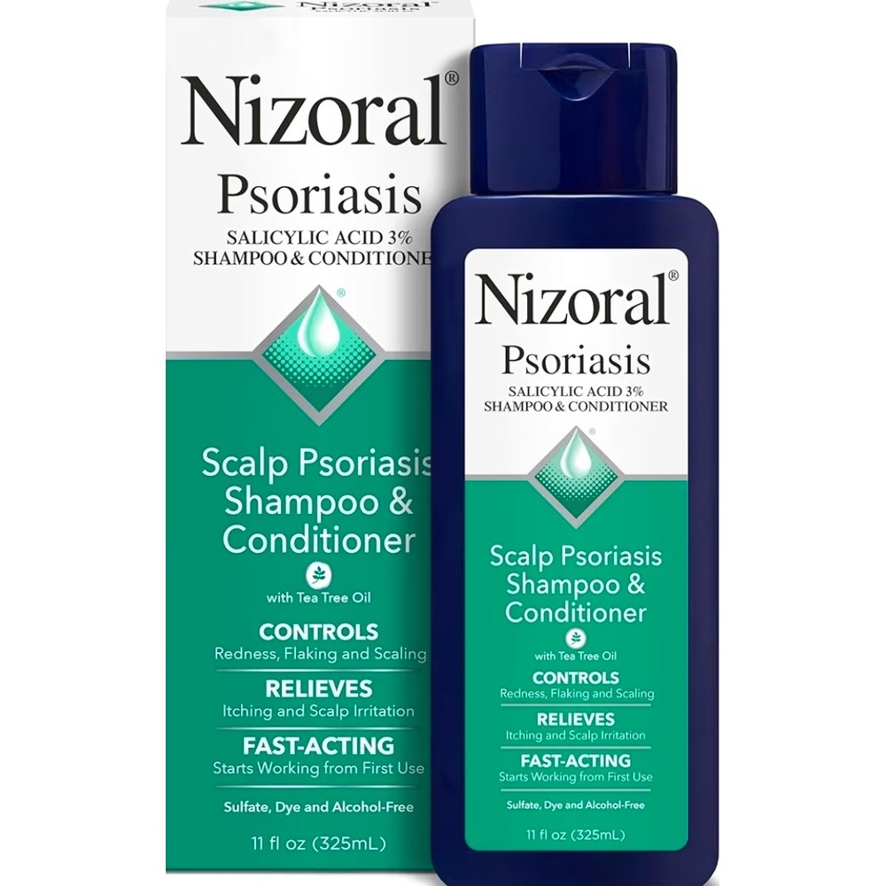 Nizoral Psoriasis Scalp Shampoo and Conditioner 3% Salicylic Acid 11oz 325mL